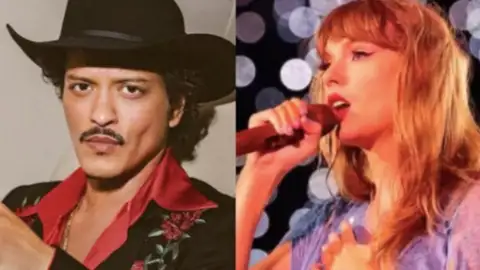 Bruno Mars nega ter curtido post que chamava Taylor Swift de "sem talento"