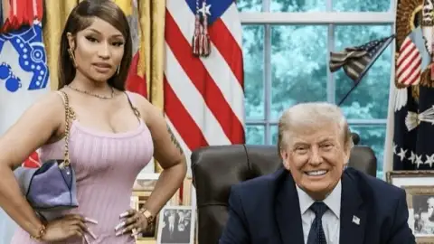 Trump chama Nicki Minaj de "muito gostosa" em evento na Casa Branca