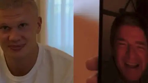 Haaland mostra novo visual para Noel Gallagher e arranca risadas do músico: "Parece ter 17 anos"